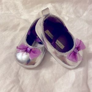 Laura Ashley silver and purple shoes